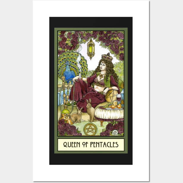 Queen of Pentacles, Card Wall Art by WinonaCookie